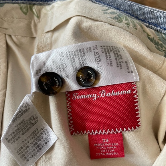 Tommy Bahama Khaki Flat Front Men Shorts - Picture 7 of 7